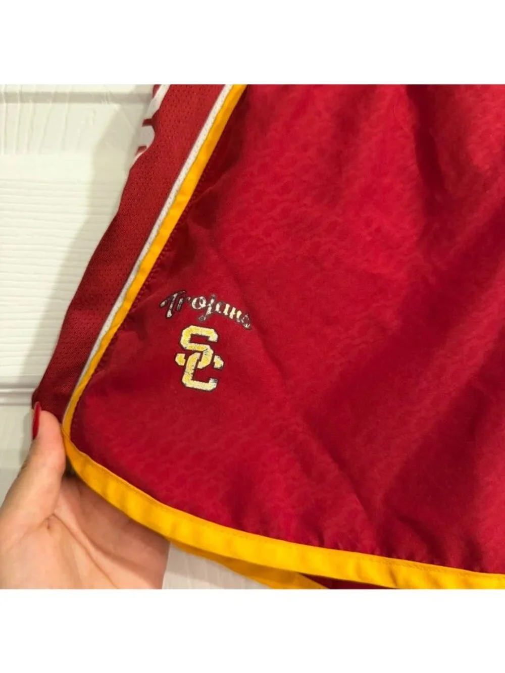 Nike Dri Fit USC University of Southern California Trojans Running Shorts Size M